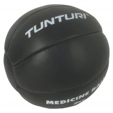 Tunturi Medicine ball Kunstleer 2 kg zwart 