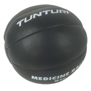 Tunturi Medicine ball Kunstleer 5 kg zwart 